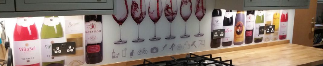 Printed glass splashbacks